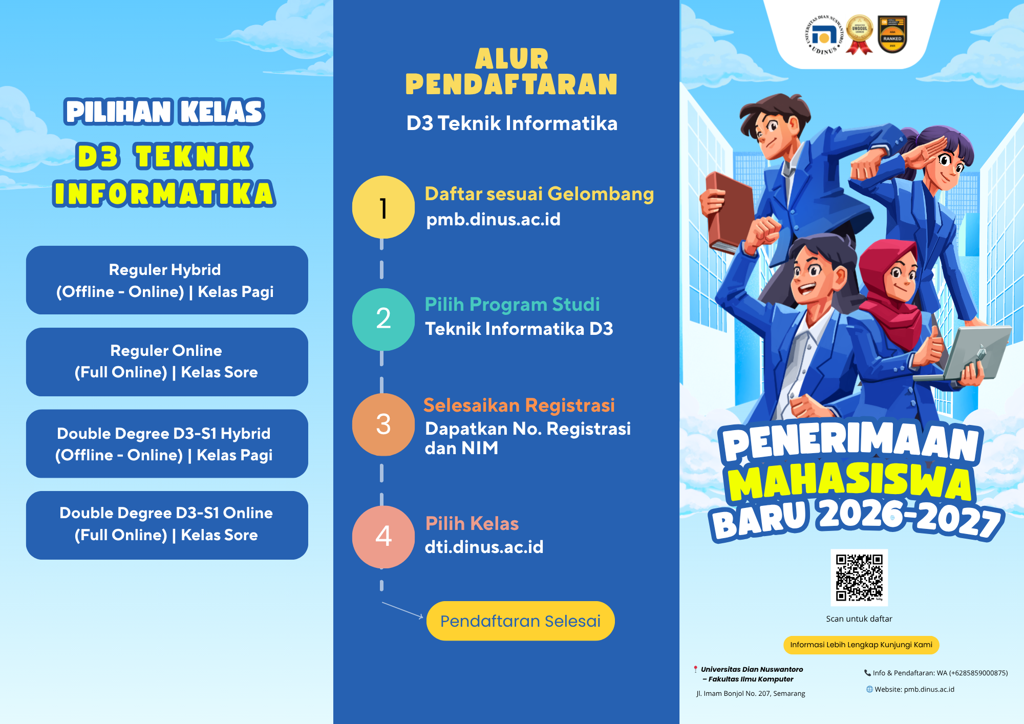 Informasi Pendaftaran D3 Teknik Informatika